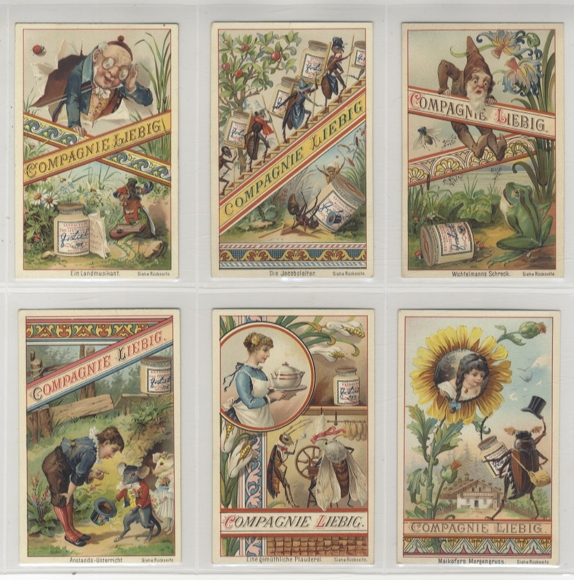 Liebig pictures series A 140 S 233 animal scenes I (comical), 1889
