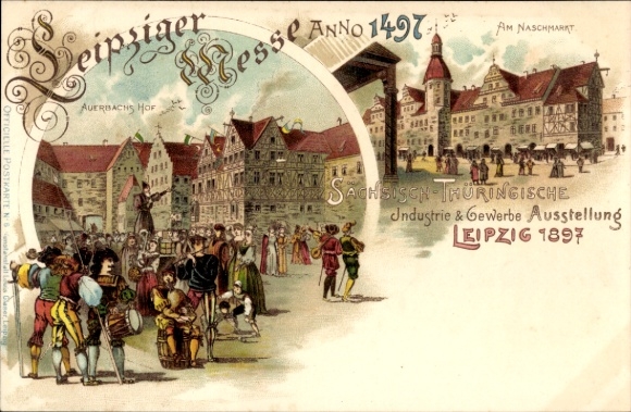 lito Leipzig w Saksonii, Targi Lipskie 1497, Am Naschmarkt, Auerbachs Hof