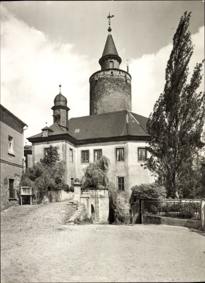 Postcard Posterstein district of Schmölln, view of Posterstein Castle, local history museum