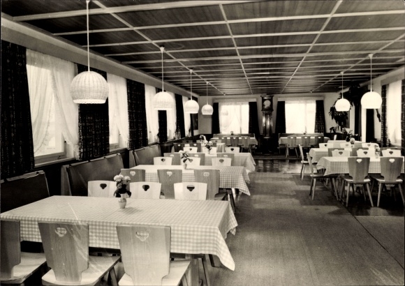 Postcard Groß Stieten in Mecklenburg, restaurant Mecklenburger Mühle, farmer&#39;s room