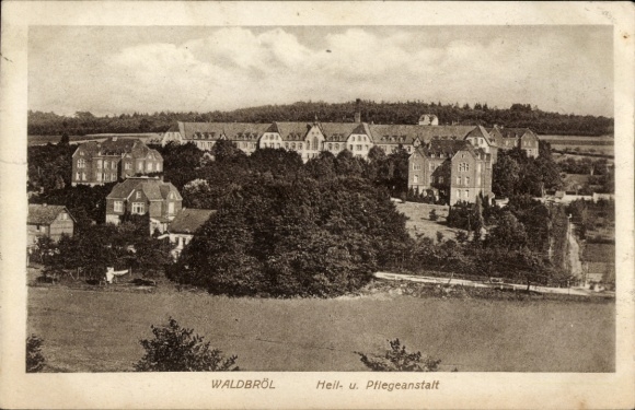 Postcard Waldbröl in the Oberbergisches Land, sanatorium and nursing home