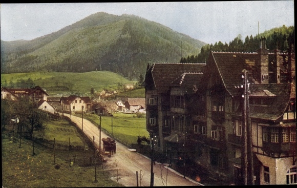 Postcard Steinhaus am Semmering Styria, partial view