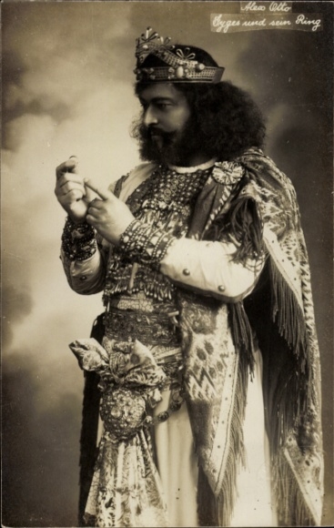 Foto Ak Schauspieler Alex Otto, Gyges und sein Ring, Schauspielhaus Hamburg