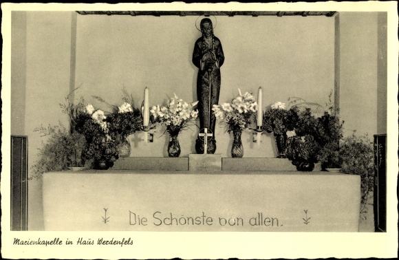 Ak Nittendorf in der Oberpfalz Bayern, Marienkapelle in Haus Werdenfels