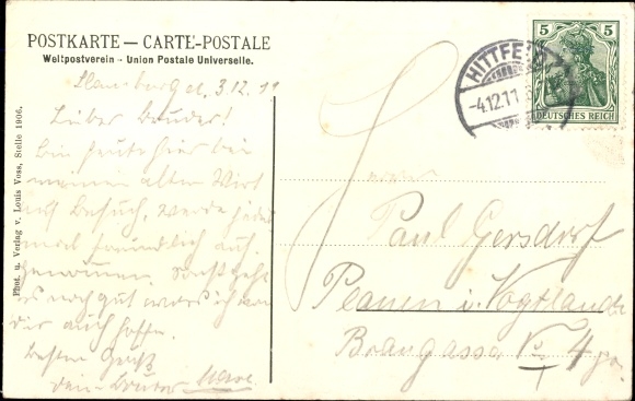 Postcard Hittfeld Seevetal in Lower Saxony, inn W. Schmanns, hunters