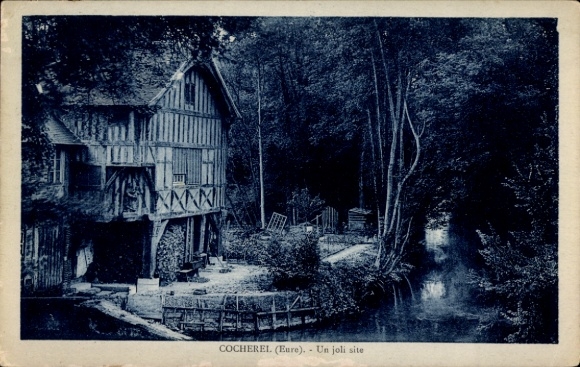 Postcard Cocherel Eure, Un joli site