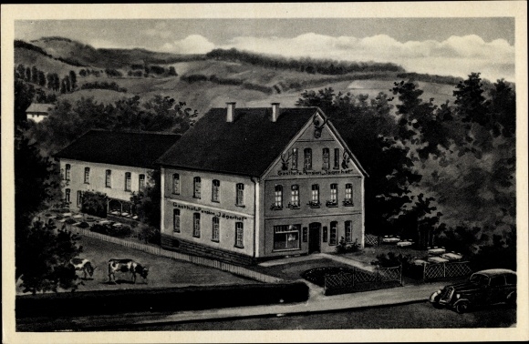 Postcard Bad Eilsen Lower Saxony, inn and guesthouse Jägerhof