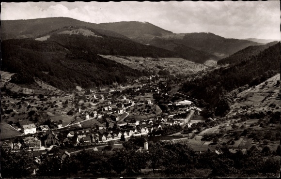 Postcard Weisenbach in the Murgtal Black Forest, general view