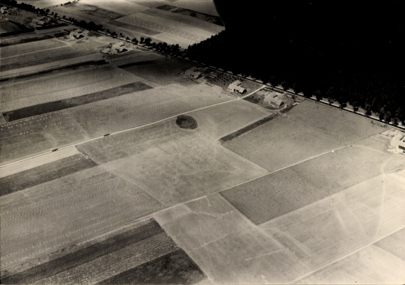 Photo Lützow in Mecklenburg, farming settlements, aerial photograph