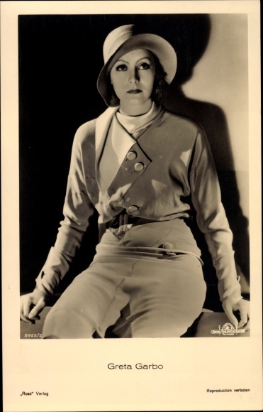 KP aktorka Greta Garbo, portret, Ross