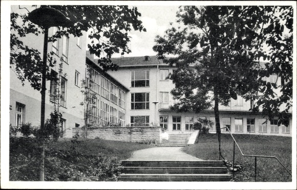 PC Biberach an der Riss in Upper Swabia, partial view of the district hospital