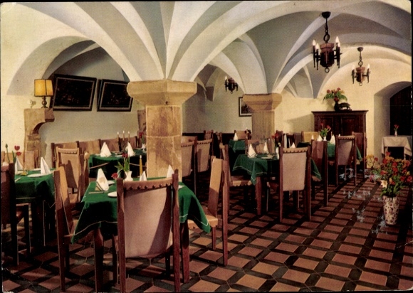 Postcard Lembeck Dorsten in Westphalia, castle hotel, interior view