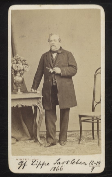 CdV portrait Gustav Count of Lippe-Weißenfeld