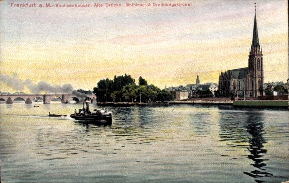 KP Sachsenhausen Frankfurt am Main, Frankfurt a. M., Sachsenhausen, Stary Most, Kościół Trzech Króli