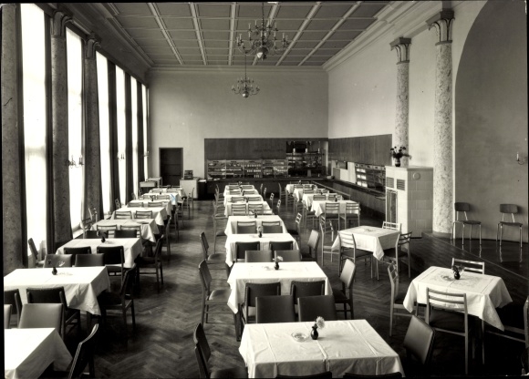 Postcard Saalburg Ebersdorf Thuringia, HO Restaurant Orangery