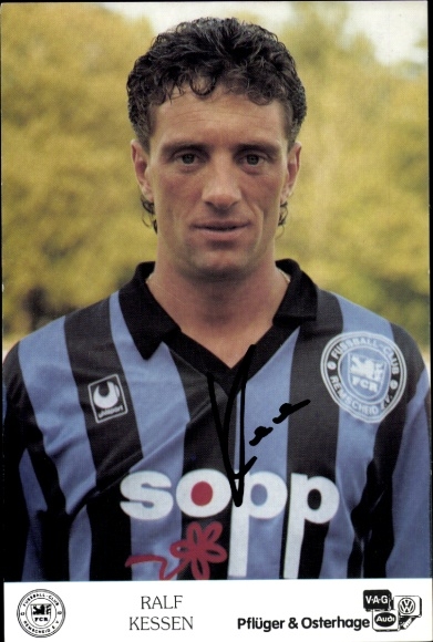 Autograph card footballer Ralf Kessen, FC Remscheid, autograph