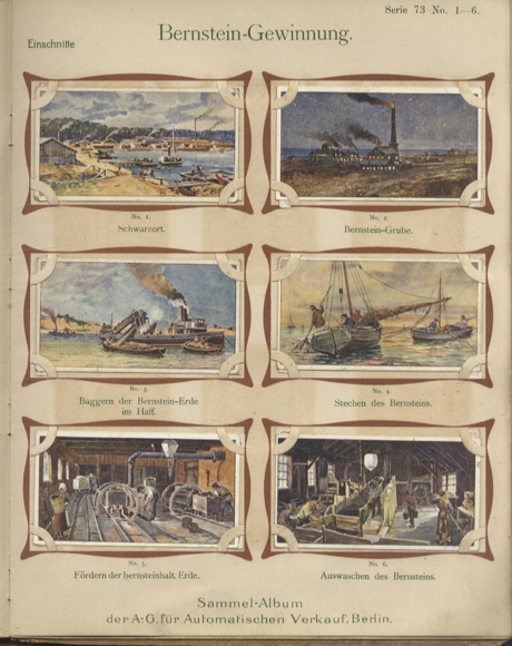 Album 2 collector's picture album stock company for automatic sales, Berlin 1900