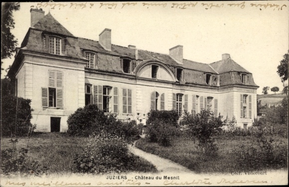 Postcard Juziers-Yvelines, Chateau du Mesnil