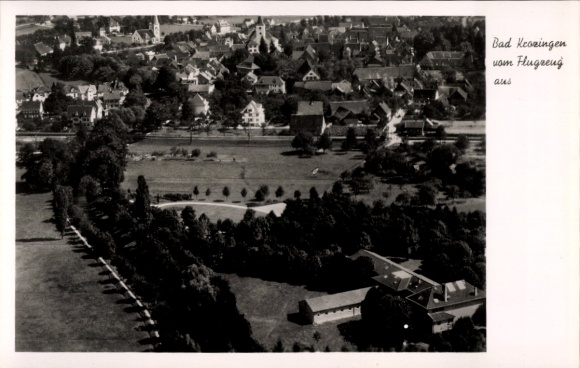 Postcard Bad Krozingen im Breisgau Schwarzwald, aerial photograph
