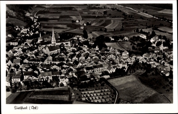 Ak Dietfurt an der Altmühl Oberpfalz, Fliegeraufnahme