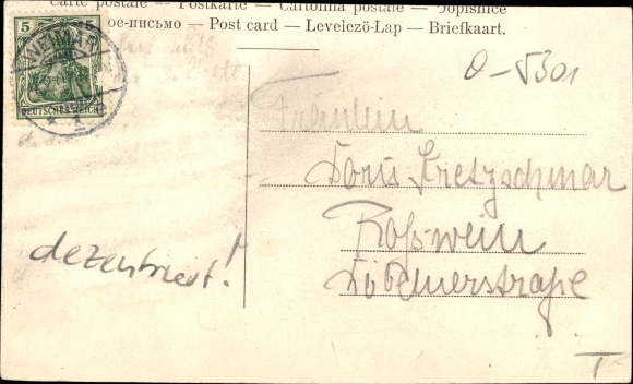 Postcard Buchfart Weimarer Land, total view, Gasthof zum goldenen Stern