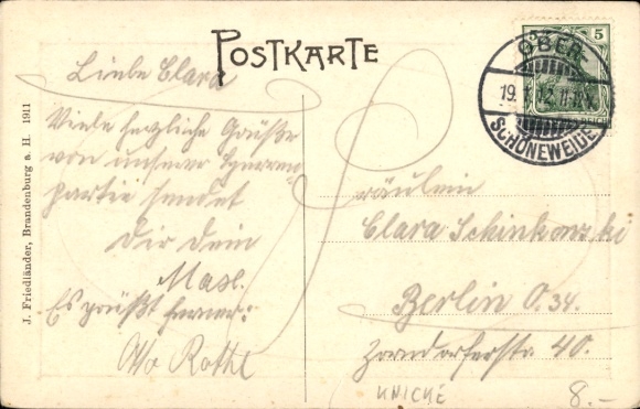 passe-partout KP Berlin Köpenick, restauracja Pferdebucht, wł. W. Walter, ogród, koń