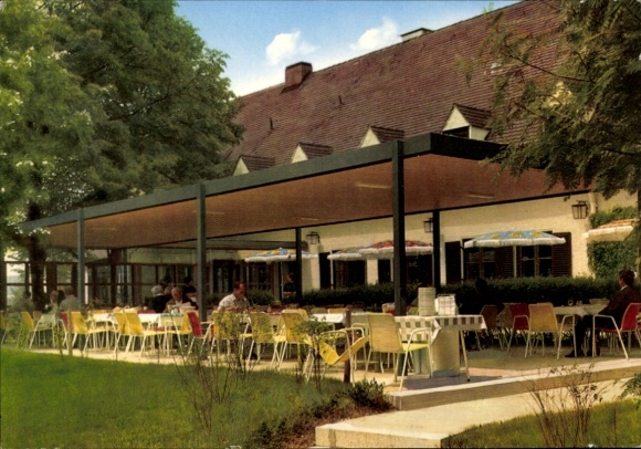 Ak Schweitenkirchen Bayern, Rasthaus in der Holledau, Terrasse