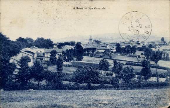 Postcard Alban Tarn, general view