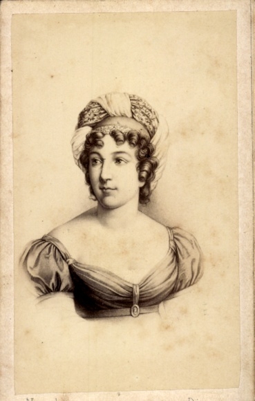 Carte de Visite Writer Anne Louise Germaine Baroness von Staël Holstein