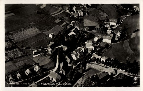 Ak Gütenbach im Schwarzwald, Fliegeraufnahme