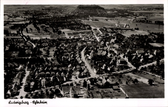 Ak Eglosheim Ludwigsburg in Württemberg, Fliegeraufnahme