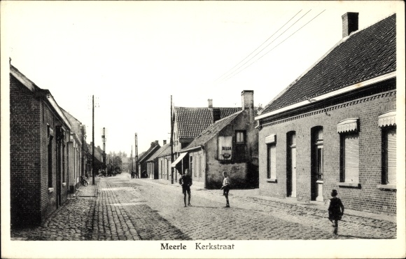 Postcard Meerle Hoogstraten Hoogstraeten Flandern Antwerp, Kerkstraat