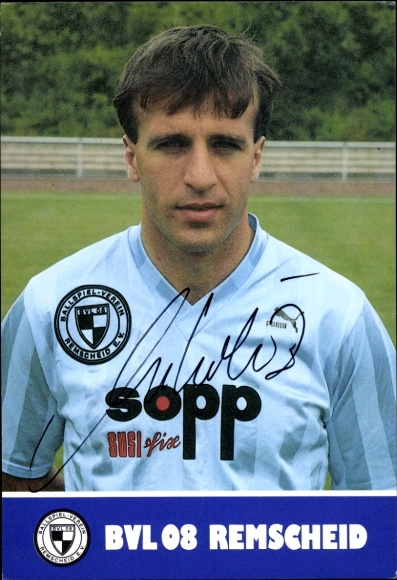 Autograph card footballer Zjelko Nicolic, BVL 08 Remscheid, autograph