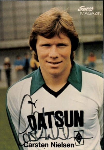 Autogrammkarte Fußballer Carsten Nielsen, Borussia Mönchengladbach, Autogramm