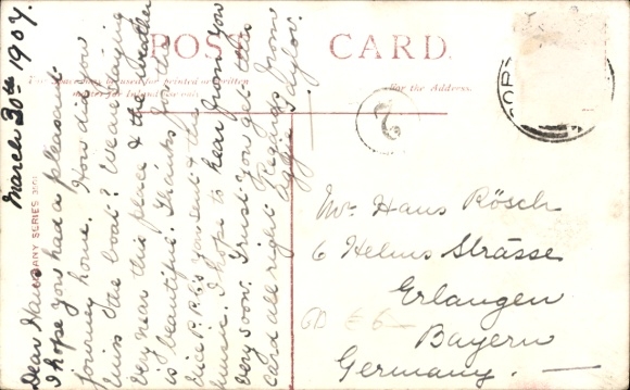 Postcard Portobello Dublin Ireland, Church, Brunstane Road