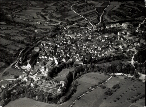 Photo Röttingen an der Tauber Lower Franconia, aerial photograph