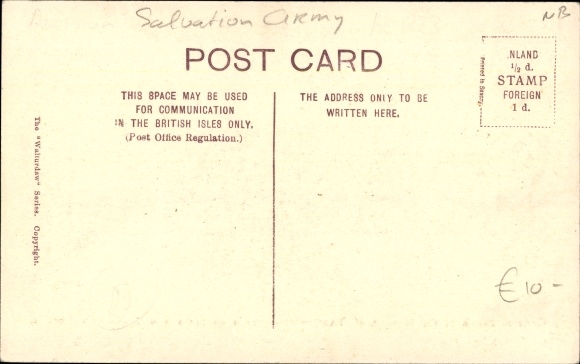Postcard Jerusalem Israel, Stand General in the Omar Mosque, Salvation Army