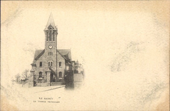 Ak Le Raincy Seine Saint Denis, protestantische Kirche