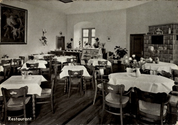 Ak Wewelsburg Büren in Westfalen, blik in het kasteelrestaurant