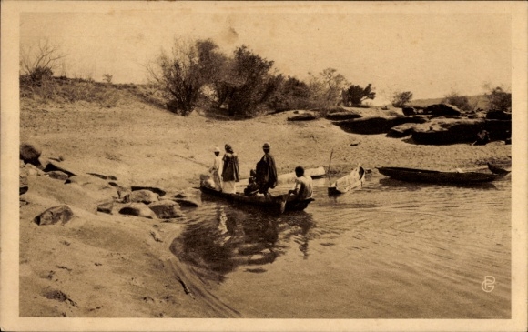 Ak Bamako Mali, Pirogue sur le Niger