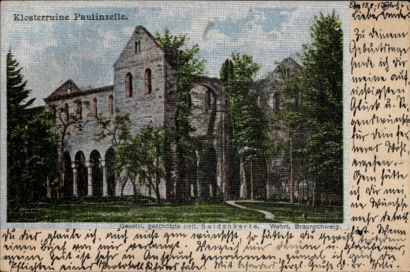 Silk PC Paulinzella Rottenbach Königsee in Thuringia, monastery ruins Paulinzelle