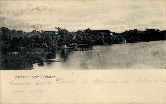 Postcard Zarrentin am Schaalsee, south bank