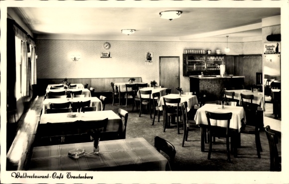 Postcard Trautenberg Krummennaab in the Upper Palatinate, forest restaurant Cafe Trautenberg