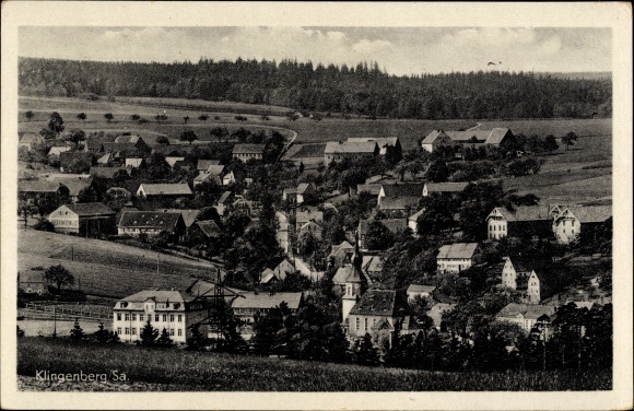 PC Klingenberg in Saxony, view of the town