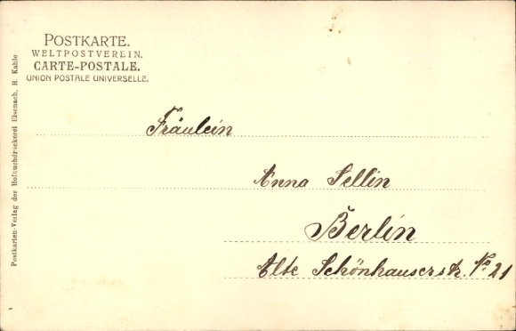 Postcard Lutherstadt Eisenach in Thuringia, Am Hainteich