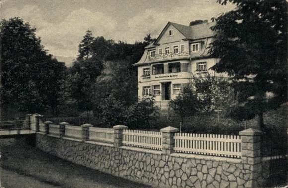 Ak Sorbitztal Döschnitz Thüringer Wald, Pension Haus Sonnenau