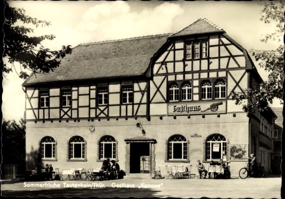 Ak Tautenhain in Thüringen, herbergkanon
