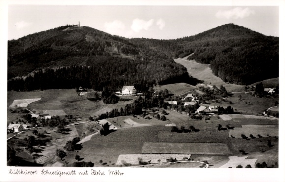 Postcard Schweigmatt Raitbach Schopfheim in Baden, aerial photograph