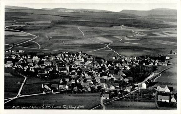 Ak Nellingen in Württemberg, Fliegeraufnahme