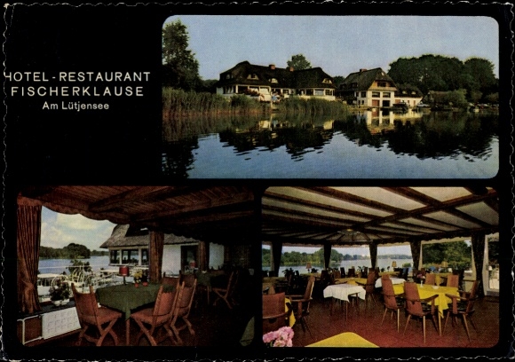 Postcard Lütjensee in Schleswig Holstein, Hotel Fischerklause by Robert Albrecht